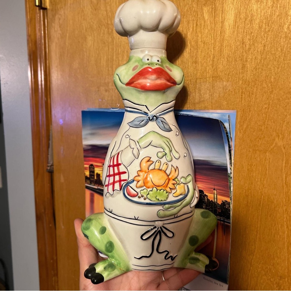 Chef Frog Ceramic (jar)